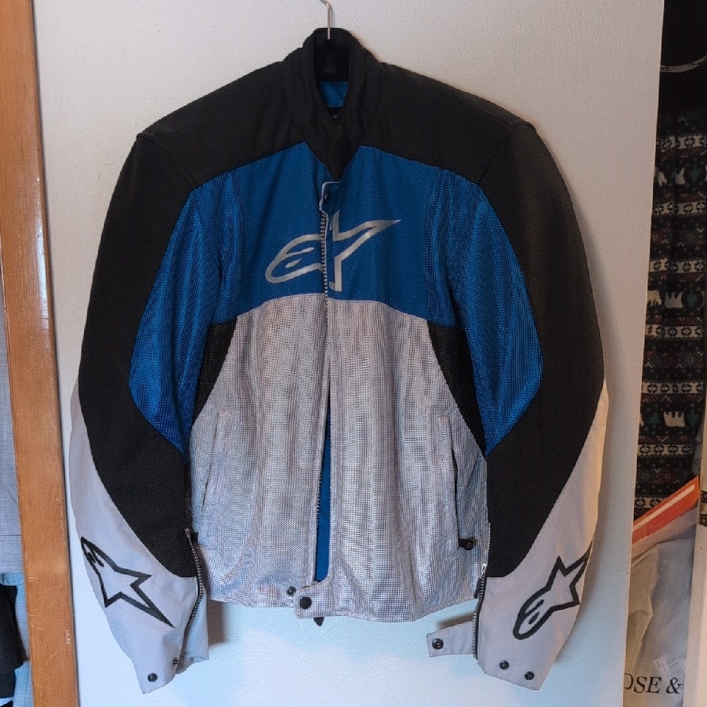 Alpinestars Black, Blue, and Gray Performance Jacket